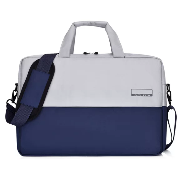 One-shoulder portable 15.6-inch laptop bag fashion stitching contrast color men's and women's welfare gift bag spot wholesale