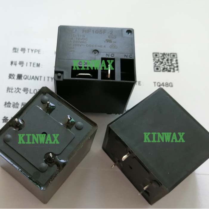 HF105F-2/018D-1DS 继电器一组常闭4脚30A240VAC线圈电压