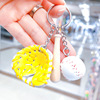 Baseball keychain, set, pendant, fashionable transport, souvenir, 2cm, 3 piece set, Birthday gift, three in one, wholesale