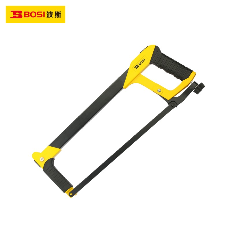 波斯工具铝合金钢锯架钢锯弓黑黄12寸 BS283012