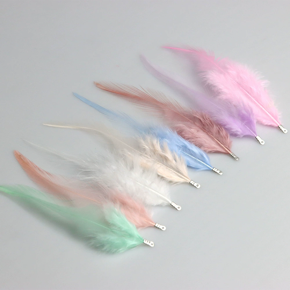Красочный наконечник пушистый зажим перо индейки перо Ловец снов кошачья палочка DIY ювелирные аксессуары ремесла Декоративные материалы