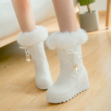 韩版童公主靴儿童雪地靴小女孩加厚保暖短靴秋季女童棉靴子独立站