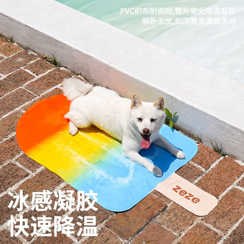 Zeze mascota Popsicle almohadilla de hielo perro estera de verano gato nido de hielo enfriamiento sensación fresca almohadilla para dormir gato y perro cama de hielo universal