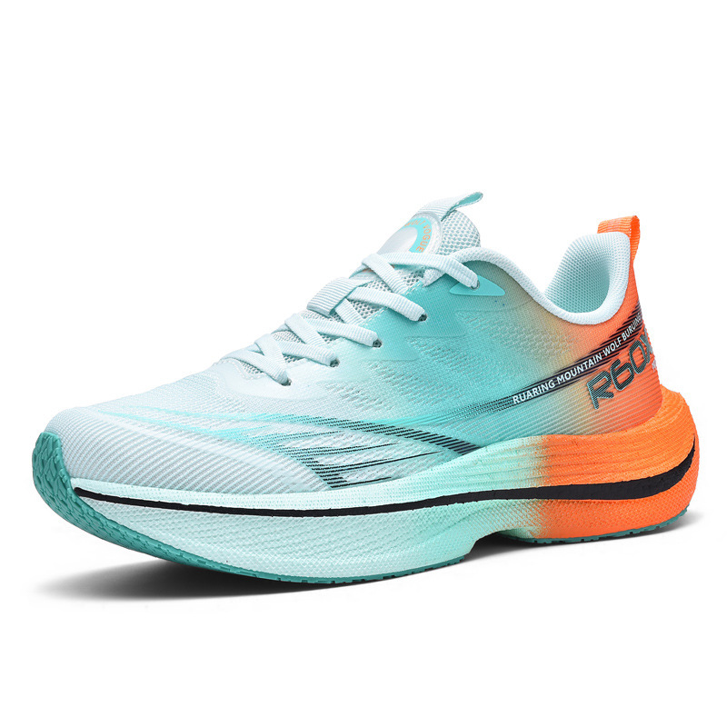 2025 otoño nuevo entrenamiento estudiantil moda zapatos de hombre respirado malla antideslizante placa de carbono desgaste zapatos deportivos de carreras tamaño grande