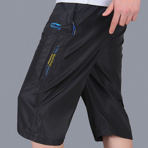 Summer men's sports shorts, men's loose quick-drying casual pants, overalls, cropped pants, men's beach pants, running pants