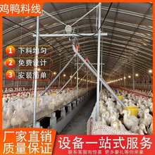 自动喂料机养鸡场养鸭自动喂料机投料机绞龙料线鸡鸭鹅用简易料线