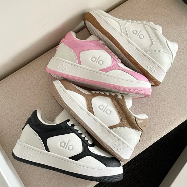 High Version ALO sneaker White Shoes Women's 2025 New All-match Color Matching Niche Platform Shoes for Lovers Trendy