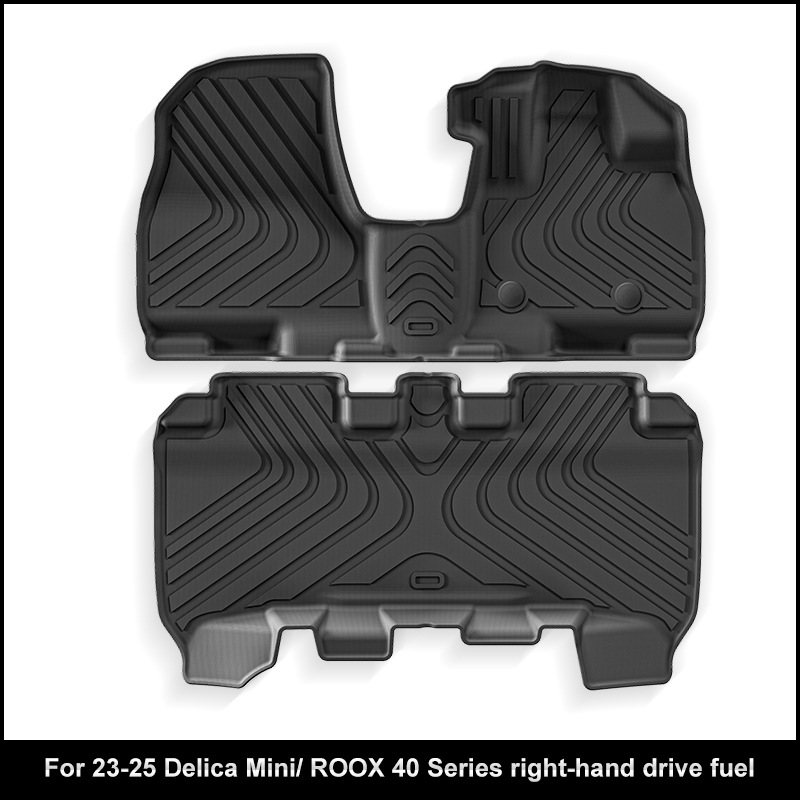 适用于23-25款三菱Delica-mini得利卡迷你汽车脚垫全TPE脚垫跨境