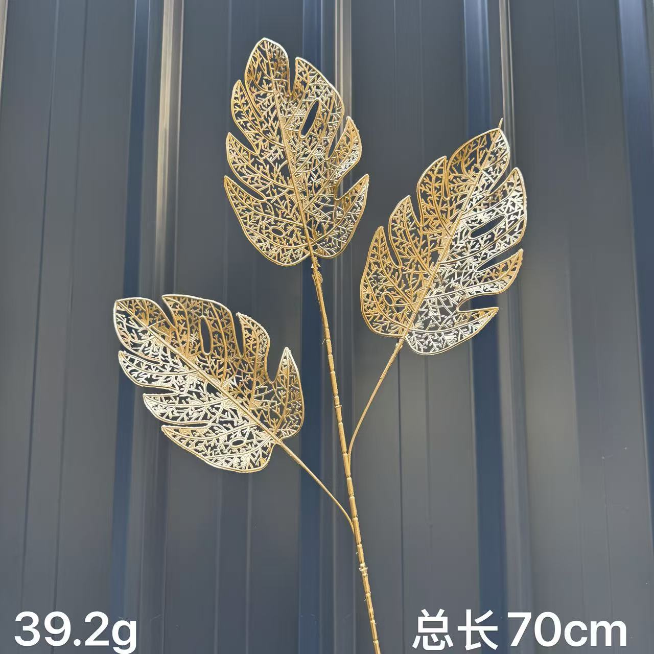 Flores artificiales de plástico con hojas de eucalipto doradas y hojas de ginkgo, para Navidad, Año Nuevo, manualidades DIY o ramos