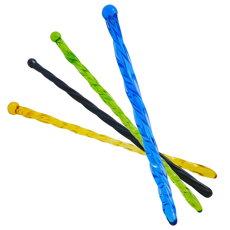 Threaded Crystal Glass Urethral Plug Rod, 200mm Horse-Eye Sound for Penile Stimulation — detail image 12