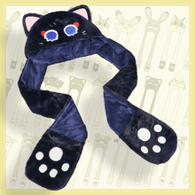 一件代发新款潮流动漫周边哭哭散冬季户外骑行可爱保暖毛绒帽子