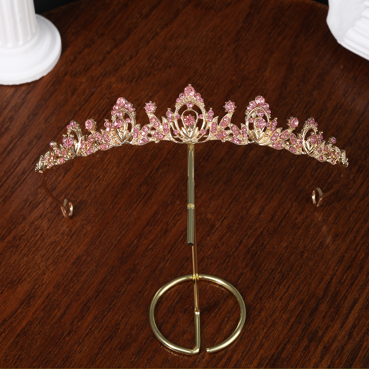 Diadema a corona per la sposa, tiara con strass, abito da sposa, 18° compleanno, accessorio per capelli da principessa, cristallo._voghion.com