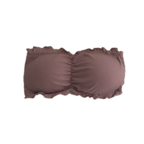 New pure cotton one-piece seamless underwear for women without underwire, strapless, anti-slip, beautiful back, shaping, versatile, suitable for teenagers, camisole