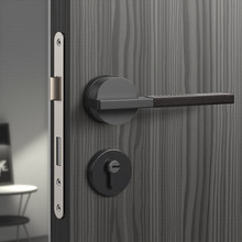 现代简约室内门锁防盗门锁卧室静音房门锁家用通用不锈钢门浴室门