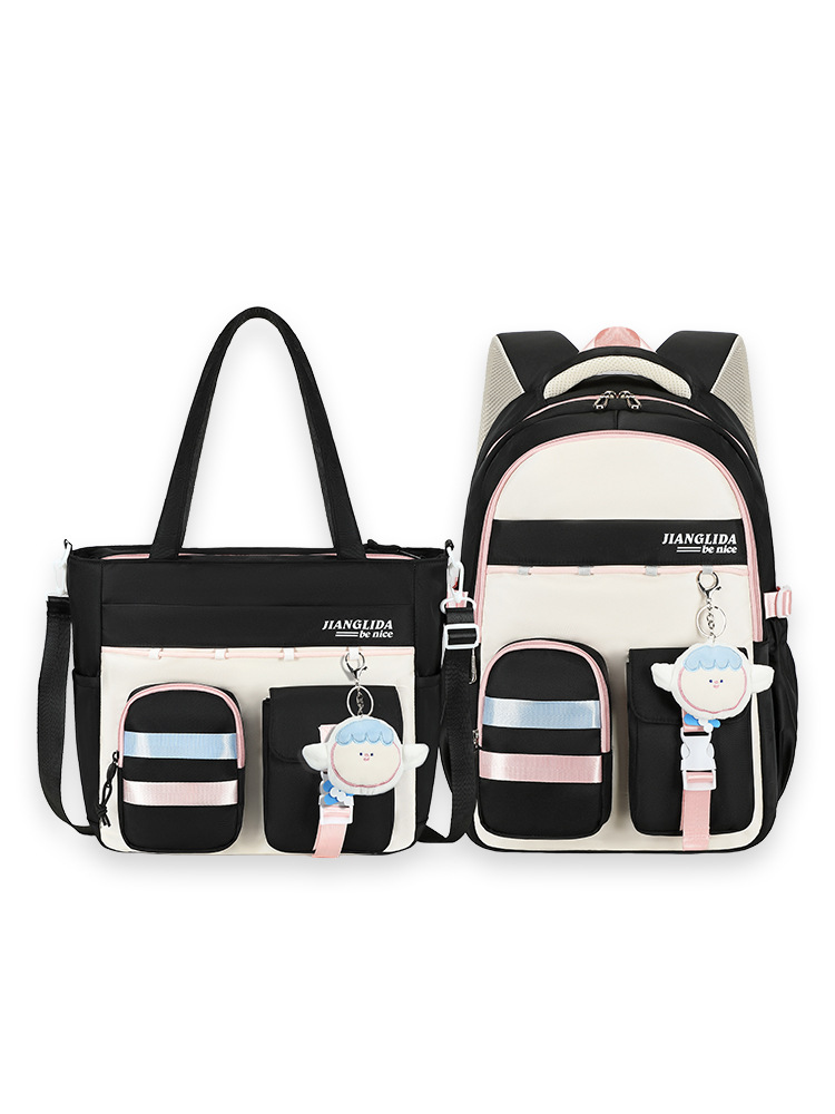 Mochila escolar para estudiantes de secundaria nueva para mujer con bolsa de matrícula