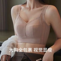大きい胸の顕小調整型の全カップの大きいサイズの下着の夏は副乳を収めて垂れ下がることを防ぎます。