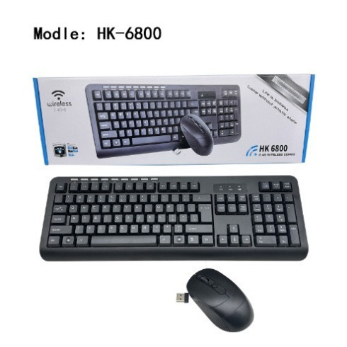 TJ-808 Neutral 2.4G Wireless Keyboard and Mouse suit Screenable Language Russian Arabic Spanish