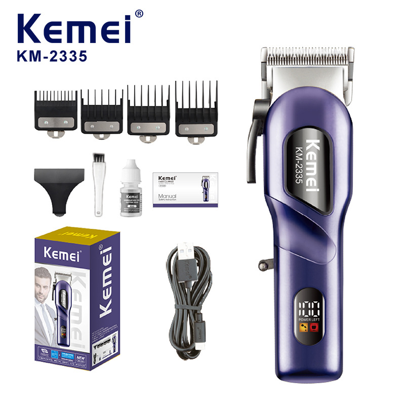 Kemei transfronterizo cortador eléctrico digital general corte de pelo salón profesional cortador de afeitar al por mayor KM - 2335