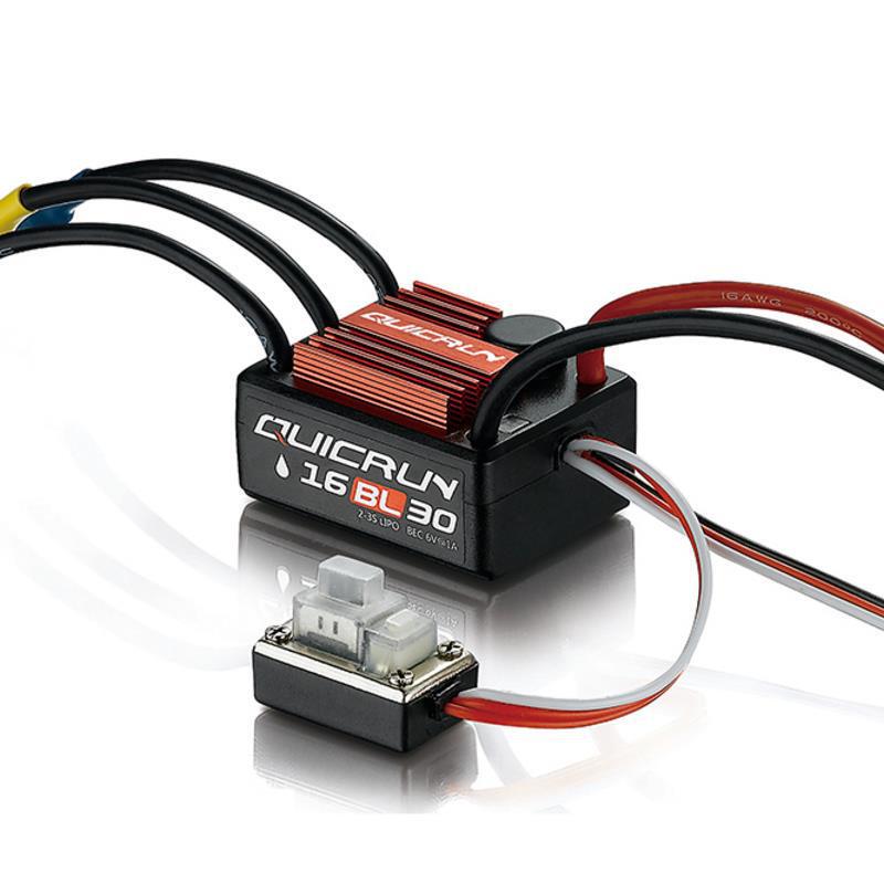 Hobbywing ESC Cool Run QuickRun16BL30 ブラシレス ESC 防水 2-3S 2435-G3 モーターセット|undefined
