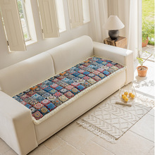 波西米亚沙发垫全棉沙发垫子布艺四季通用高弹饱满纯棉坐垫子防滑