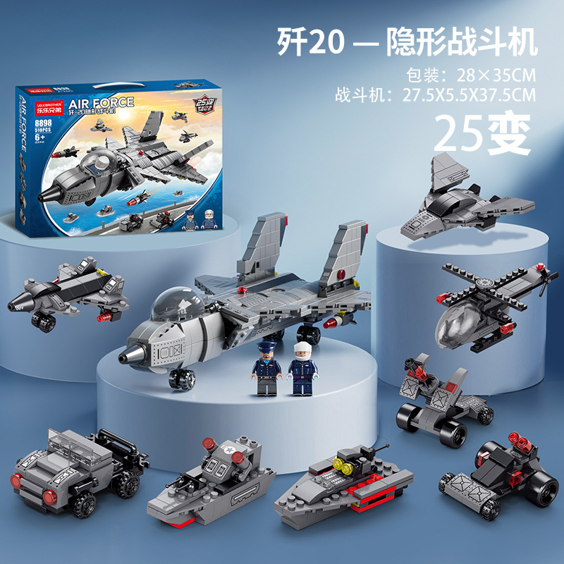 Compatible con LEGO J-20 aviones militares bloques de construcción de cohetes espaciales de combate montado juguetes educativos para niños al por mayor