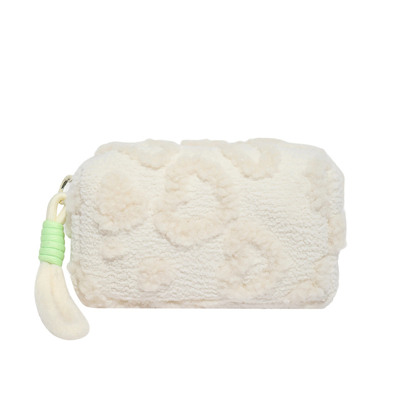 Ins dulce chica peluche de gran capacidad lindo bolsa de almacenamiento de cosméticos bolsa de viaje portátil bolsa de almacenamiento de viaje lavado