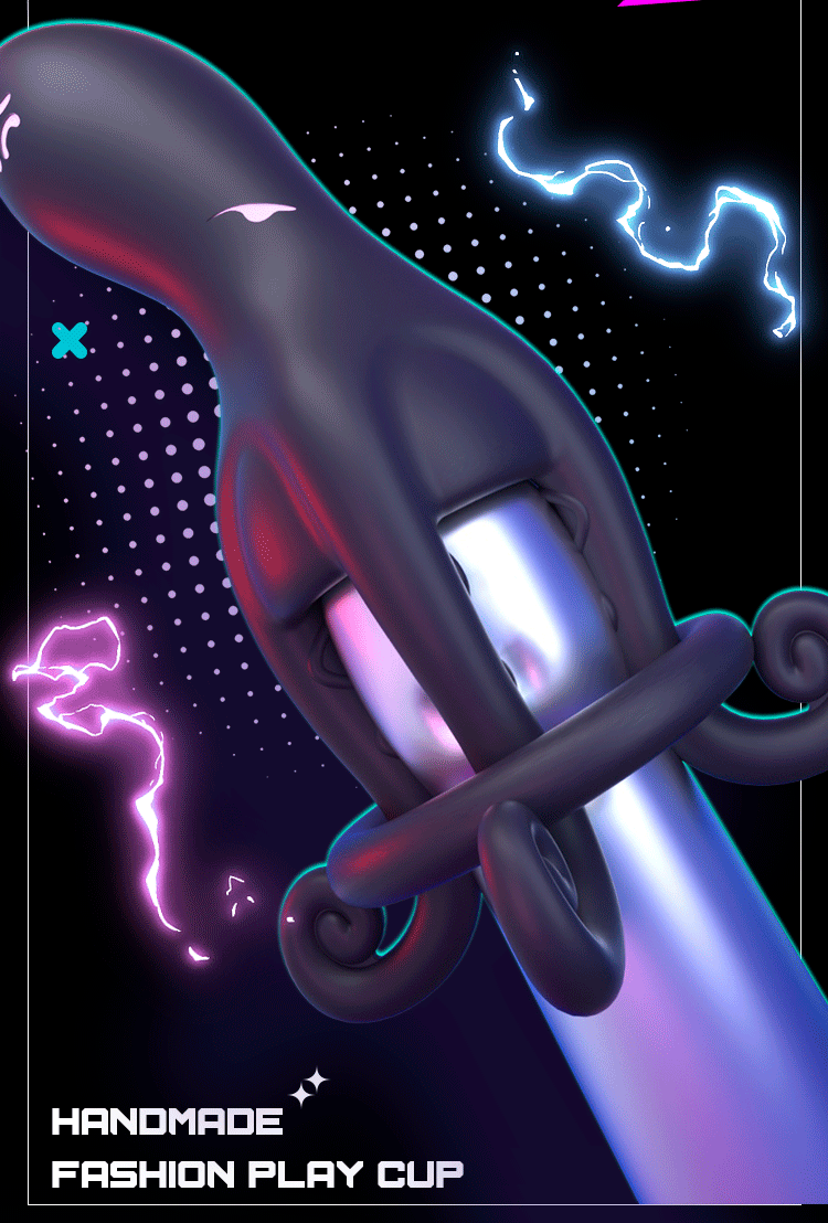 Tentacle Vibrating Penis Trainer Ring with 10 Frequencies and Tongue-Licking Prostate Stimulation — detail image 24