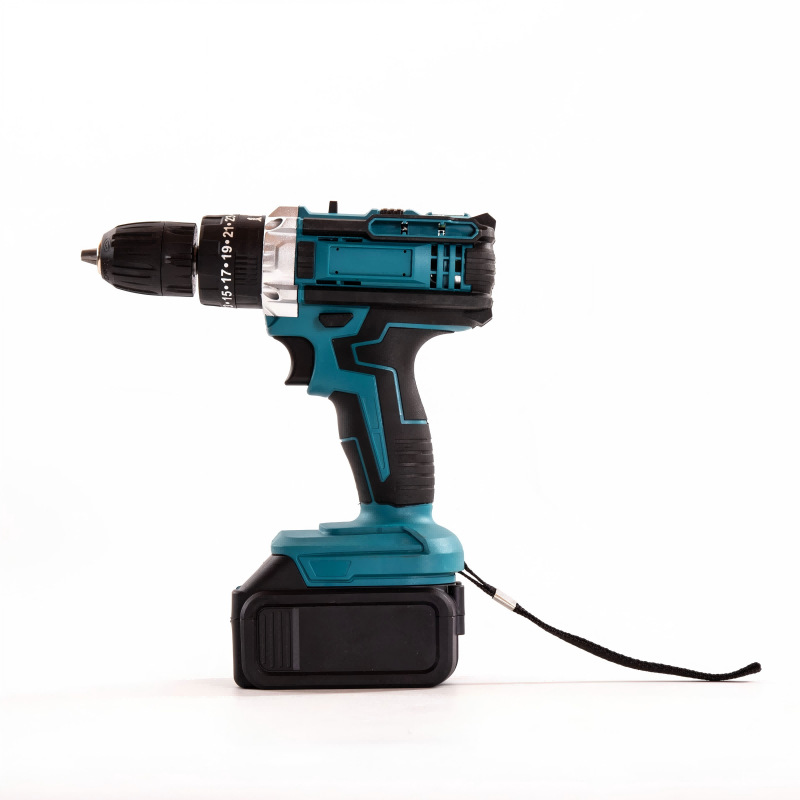 21v跨境多功能手电钻大功率冲击钻外贸家用充电锂电钻无绳手枪钻