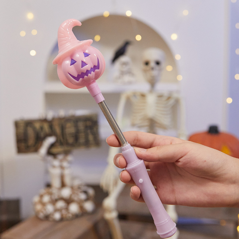 ハロウィン装飾カボチャランタン子供のおもちゃ小さなギフト発光ハンドスティックバーパーティー用品ギフト小道具|undefined
