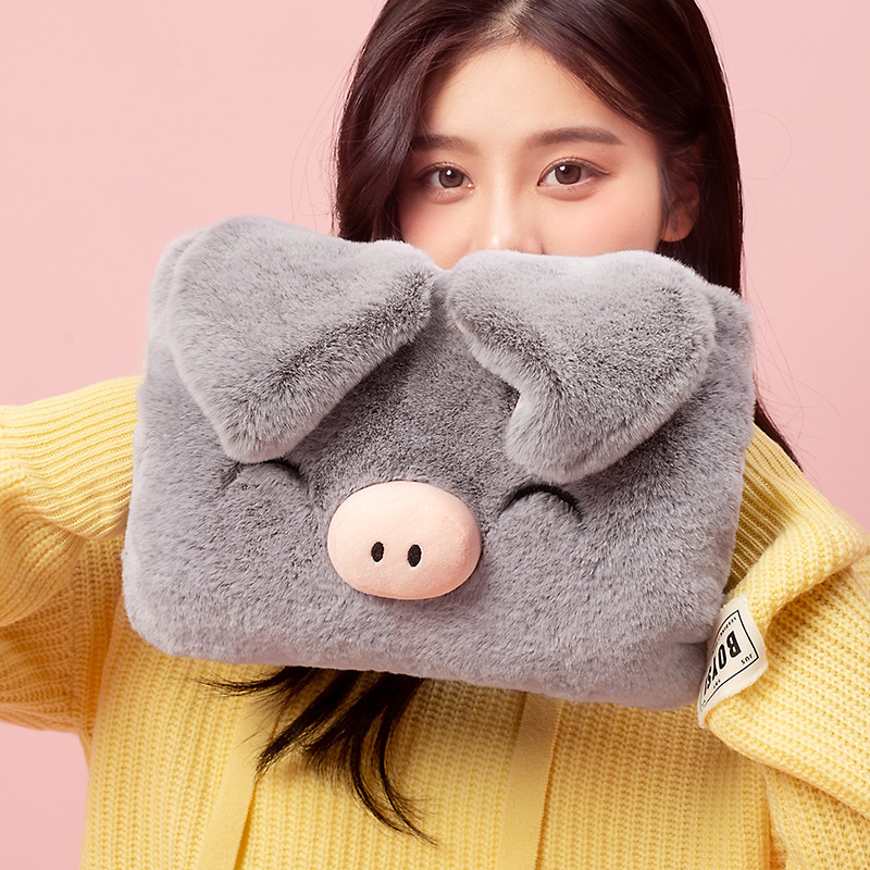 투톤 회색 돼지