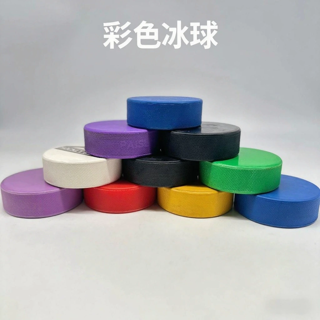 Прямые поставки с завода: цветные хоккейные шайбы из резины, 7,6*2,5 см, профессиональные, для тренировок, стандартные, для водного и ледового хоккея.