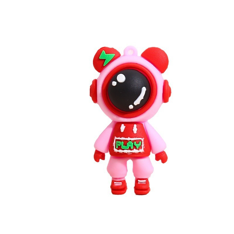 Lightning Bear bolsas de llaves de silicona para automóviles muñecas Lightning conejo adornos adornos