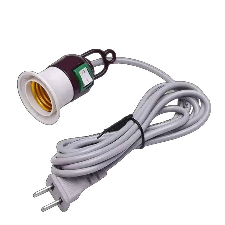 Household E27 Screw Lamp Holder Socket Led Energy-Saving Light Bulb Hanging Lamp Holder Line with Switch Plug Line Household E27 Screw Lamp Holder Socket Led Energy-Saving Light Bulb Hanging Lamp Holder Line with Switch Plug Line