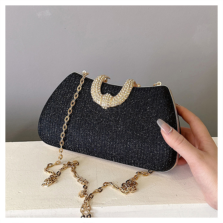 PVC Material PVC Solid Color Square Evening Bags