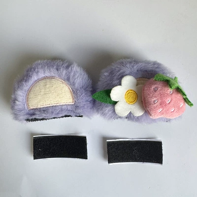 Motosiklet dəbilqələri, Motorcycle Small Accessories Light Accessories - strawberry-bear-purple-with-strawberry