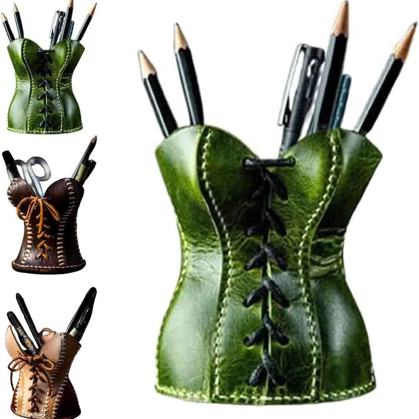 [Corset pencil cup leather ] translated to Russian should be an accurate translation of the input element, keeping format if possible. However, the input contains mixed Chinese and English and brackets. We should translate to Russian while retaining meaning: It seems to be a product: Corset pencil cup leather?