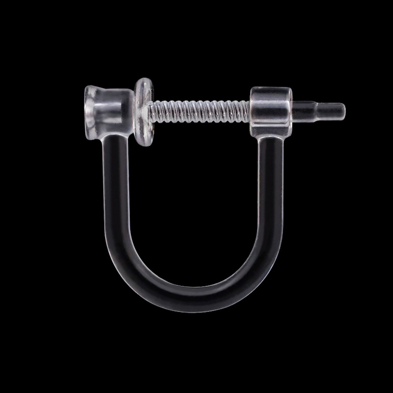 One needle and one 0.75 hole resin spring ear clip [without spring]