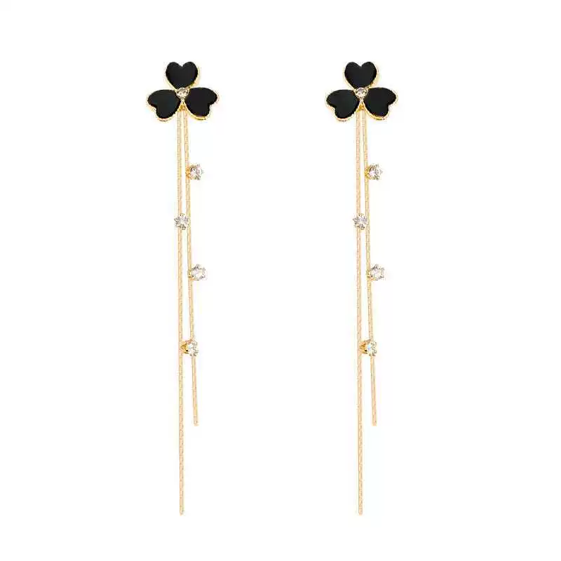 Goods, earrings, Korean style, silver 925 sample, flowered