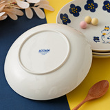 Япония импортированная подлинная уполномоченная керамическая тарелка с мамической клановой тарелкой асами ge nini фруктовая тарелка подглазе