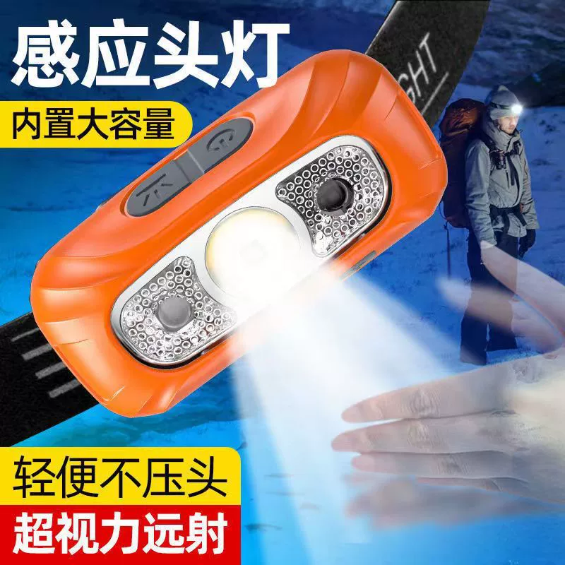 Сильный свет фары зарядка супер-яркая головная лампа