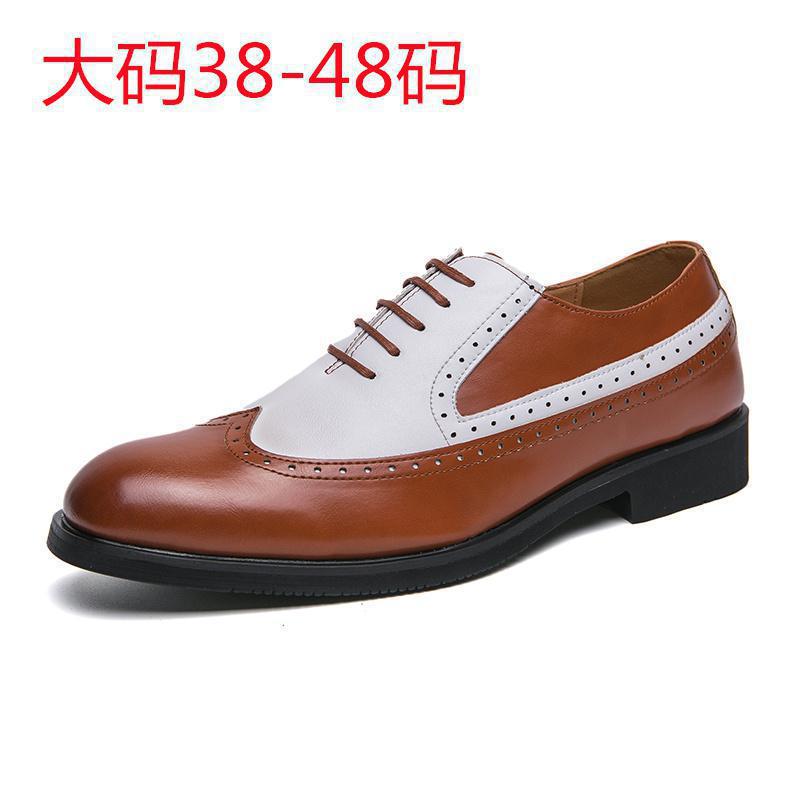 2024 nuevo comercio exterior hombre estilo británico bloco zapatos de cuero zapatos de color grande zapatos de hombre zapatos de cuero bajos
