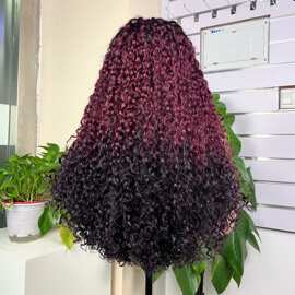 外贸跨境欧美非洲假发5*5 Pixie Curly Human Hair真人发发套
