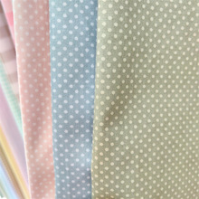 纯棉面料 波点水玉点点斜纹印花布 床上用品衣服全棉布料批发