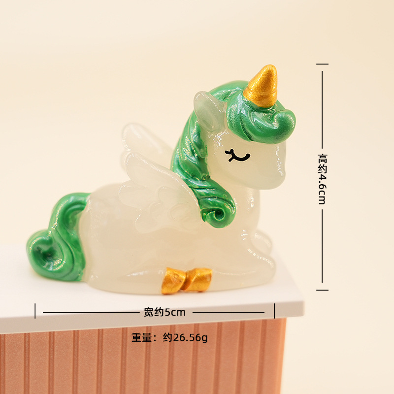 04 Luminous Unicorn Kneeling-Green