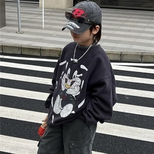 特价   童装冬款儿童加厚卫衣 韩版潮款兔子加羊羔毛男女童保暖洋