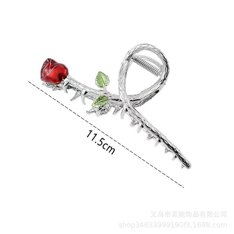 蓝色鱼尾抓夹女韩版气质鲨鱼夹头饰发饰大号后脑勺发卡大发夹批发|undefined