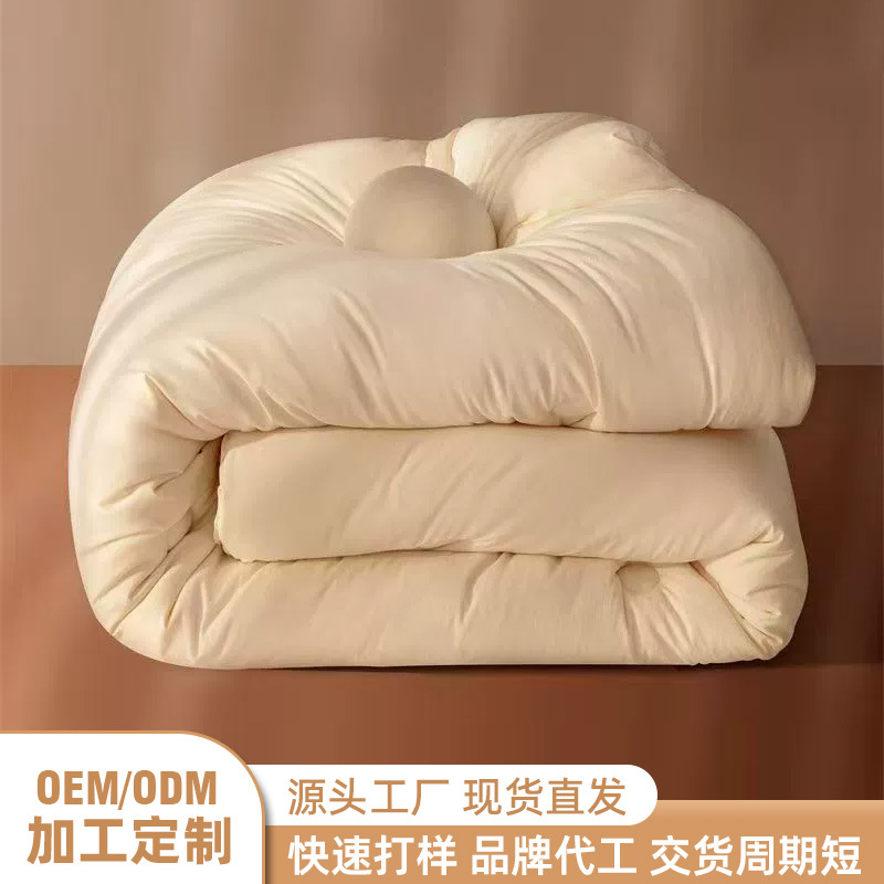 Soft and Ultra-Soft Thickened Warm Winter Quilt, Whole Fiber Winter Quilt Core, Spring and Autumn Quilt, Dormitory Bedding Manufacturer