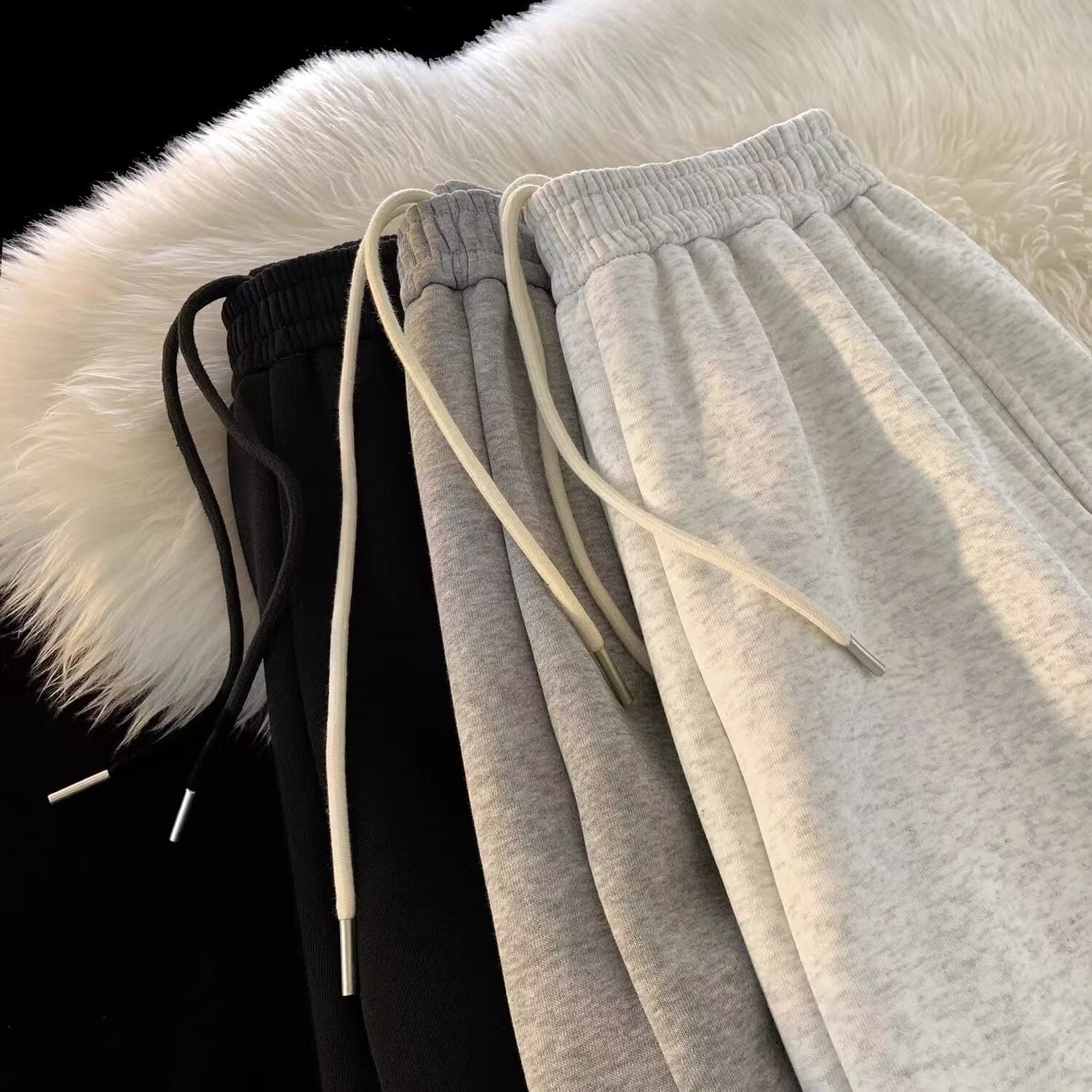 New Loose Casual Pants for Men, Korean Style Trendy Versatile Pants, Summer and Autumn Thin Drape Wide-Leg Pants, Floor-Length Trousers