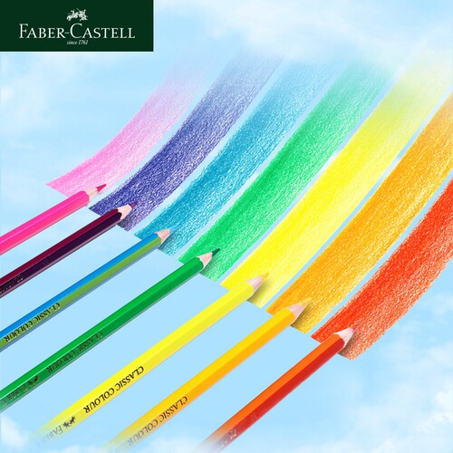 Faber-Castell 72-color oily colored lead 48-color 100-color Castle German colored pencil hand-painted beginner students