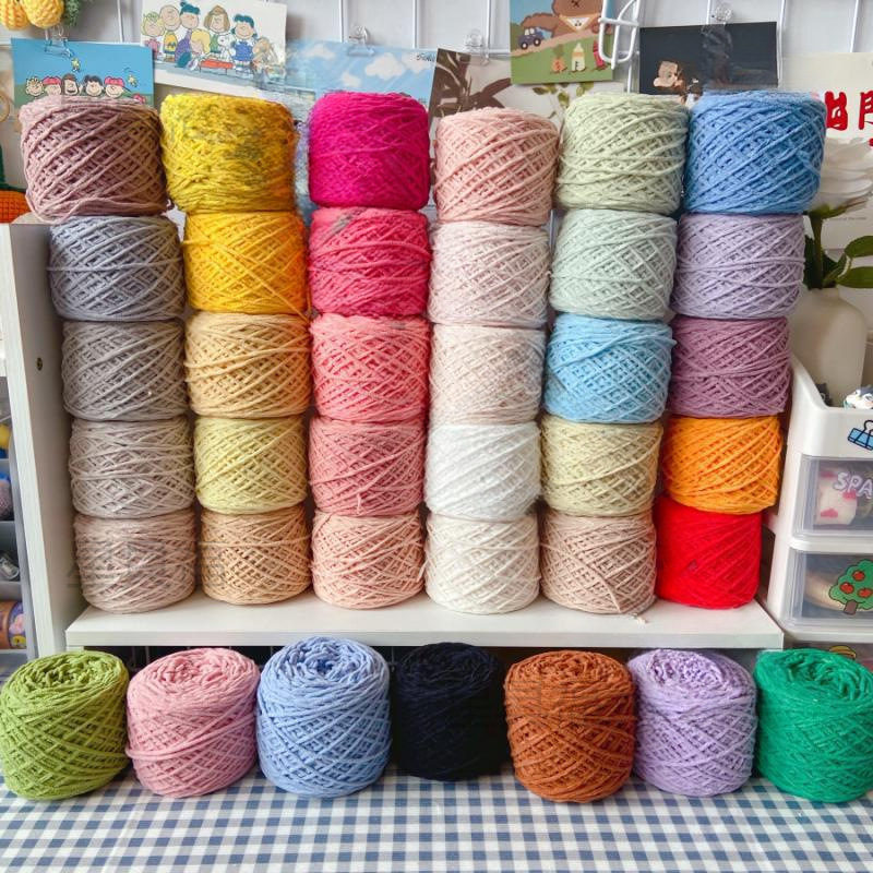 2mm哑光小绒仔细冰条玩偶专用线平替迷你仔编织diy毛线